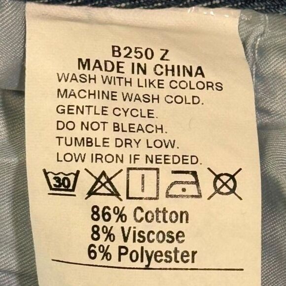 CIDER Denim Mid-Rise Solid Bowknot Pocket Wide Leg Jeans, NEW! Size XXL - Picture 6 of 6